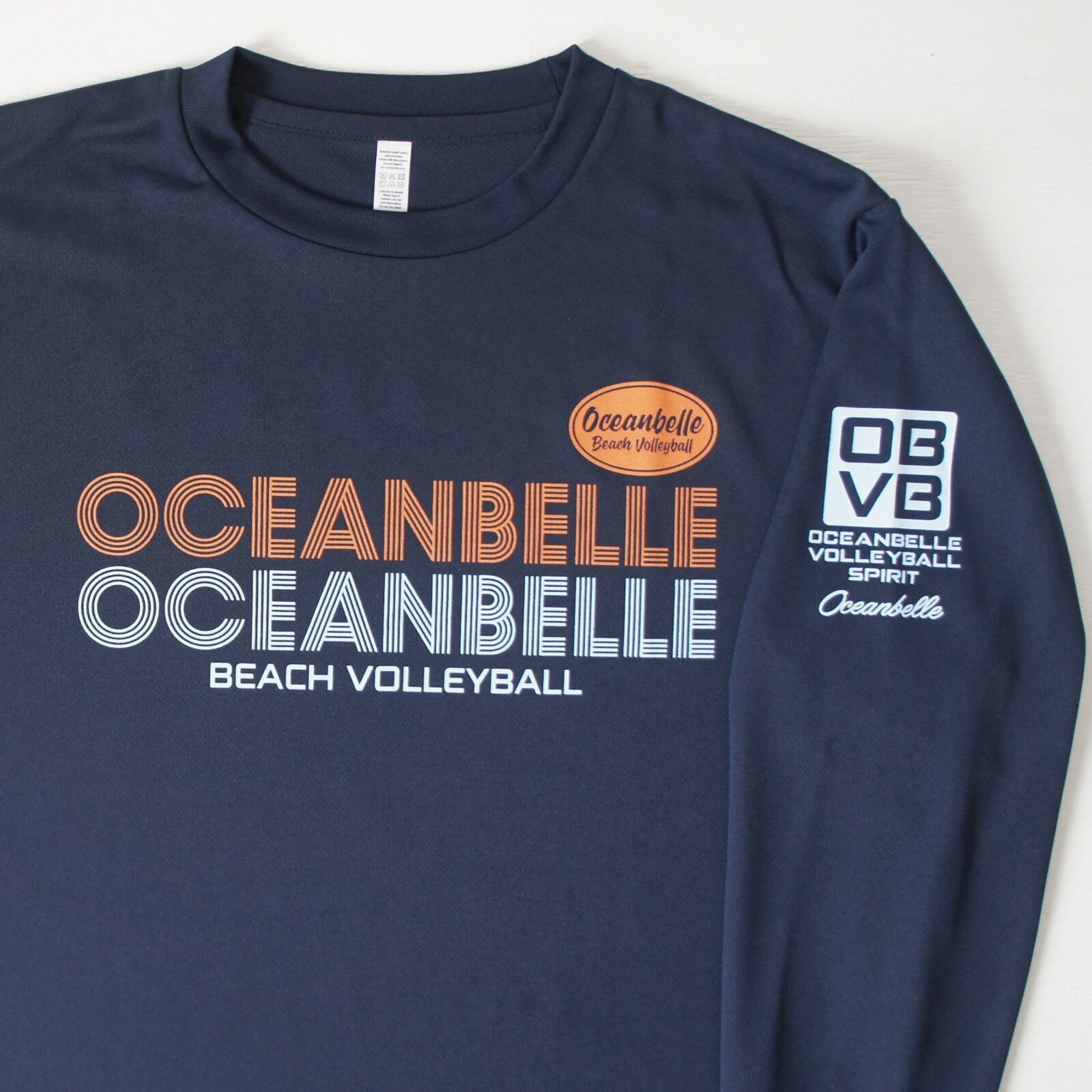 JAPAN BEACH VOLLEYBALL Tシャツ Mサイズ ドライTシャツ ODAIBA BeachVolley×OCEANBELLE （ジャパンブルー