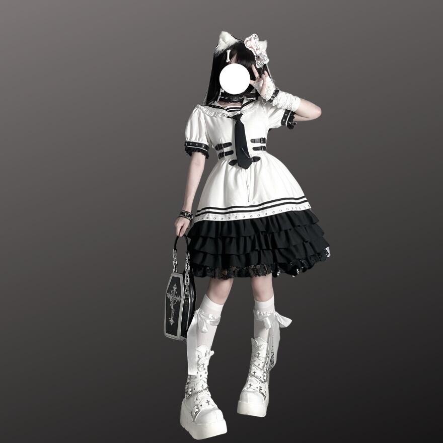 SEASONZ ワンピ ゴスロリ 純愛物語2 レース フリル 切替