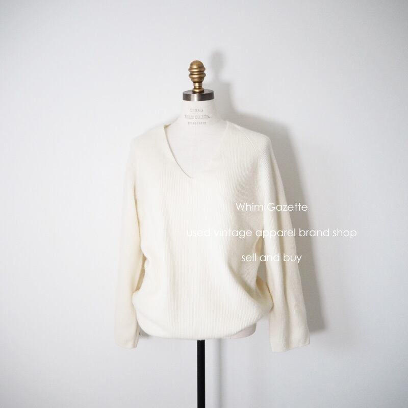 2020AW / Whim Gazette(ウィムガゼット) カシミアカタアゼプルオーバー