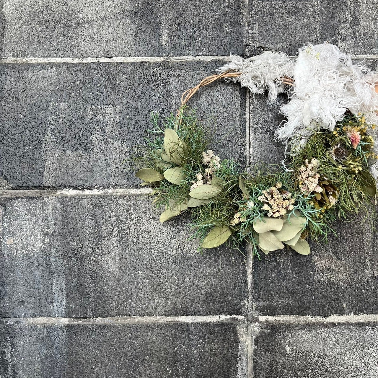 ドライフラワーハーフリース【Dried Flowers Half Wreath ドライフラワーハーフリース【Dried Flowers Half Wreath