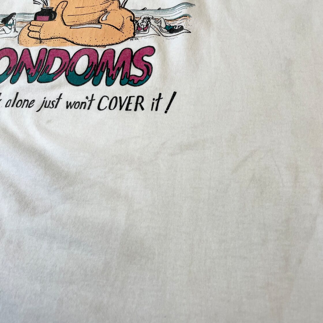 90s USA製 【エロT】 コンドーム Tシャツ size.XL | PAY ID