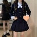 【2点セット】クロスタイドッキングジャケット＋プリーツミニスカート ・79016