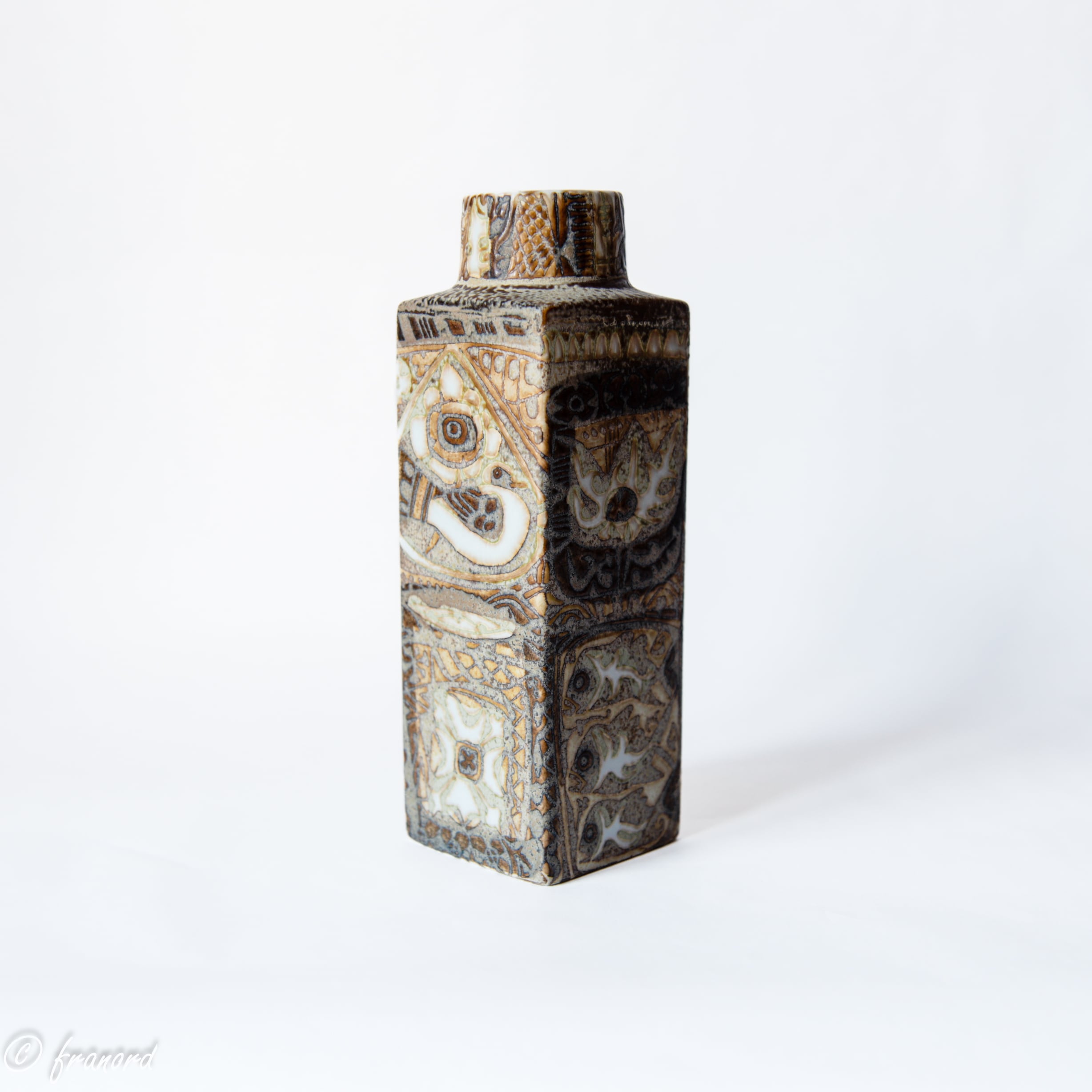 美品❗️北欧ビンテージ・ロイヤルコペンハーゲン・Baca・バッカ・17cm角皿 b5796bac2bc820d949de6cac630e3b