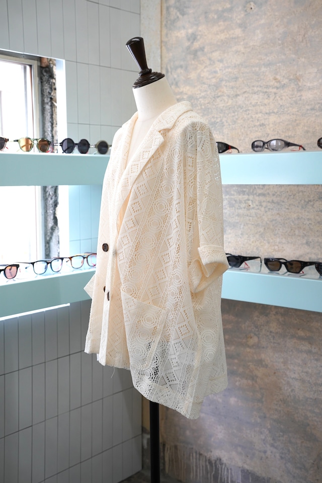 LACE DOLMAN SHORT SLEEVE JACKET