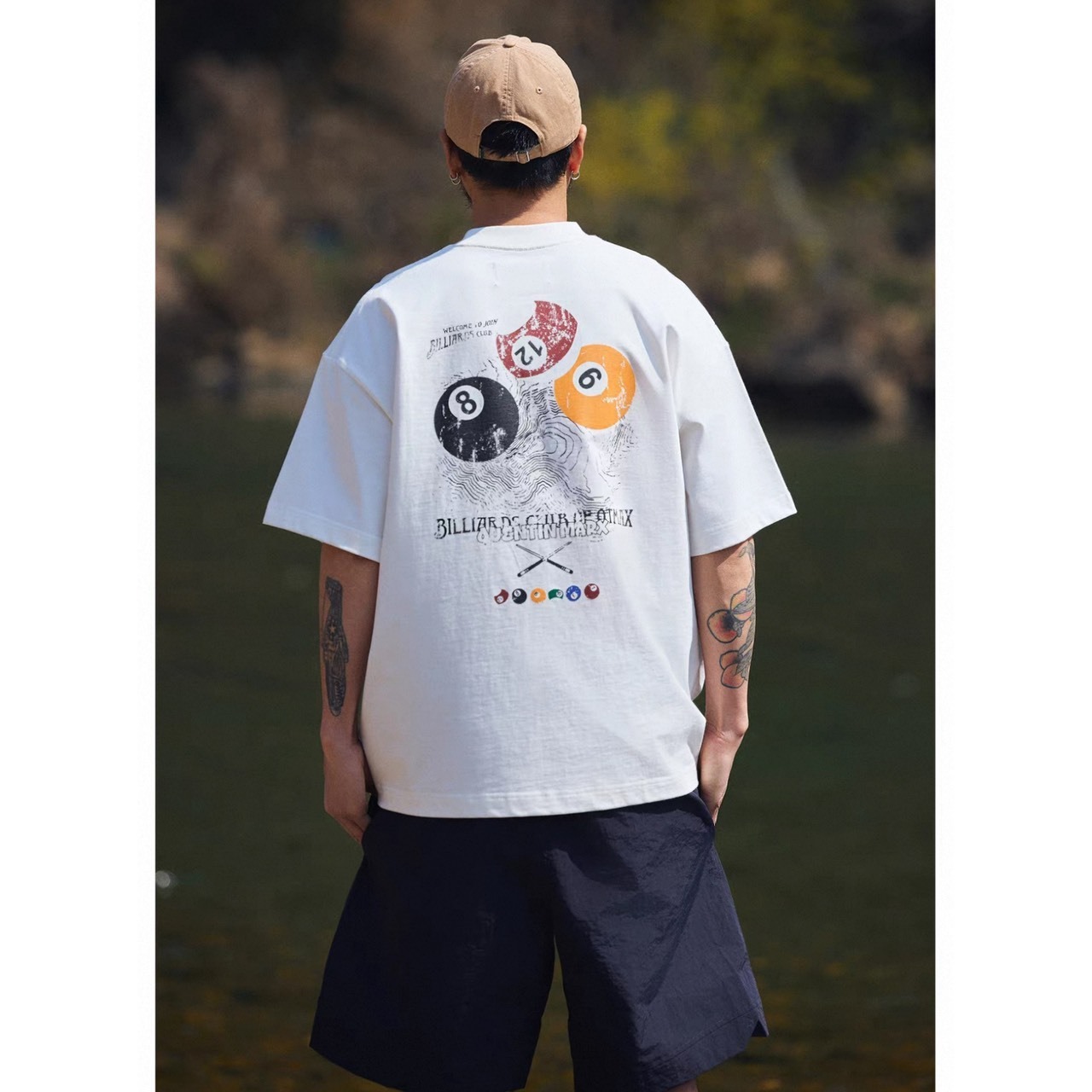 Billiards club back print tee 1413 - 9
