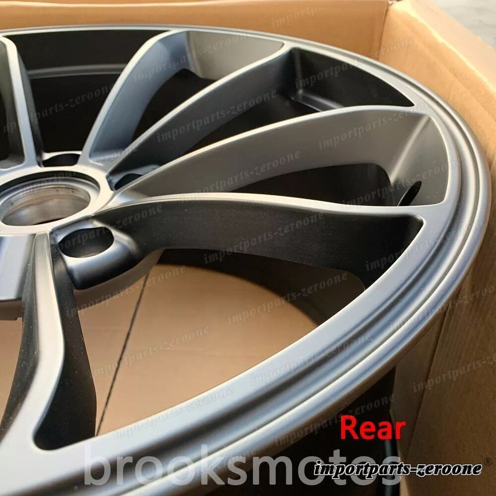 19インチ鍛造サテンブラックホイールフィットポルシェ911 997 991