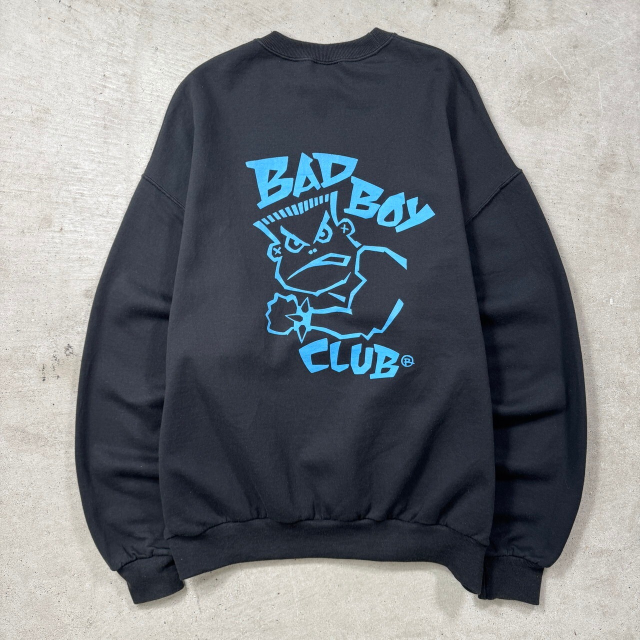 90年代 BAD BOY CLUB バッドボーイクラブ プリントスウェットシャツ 