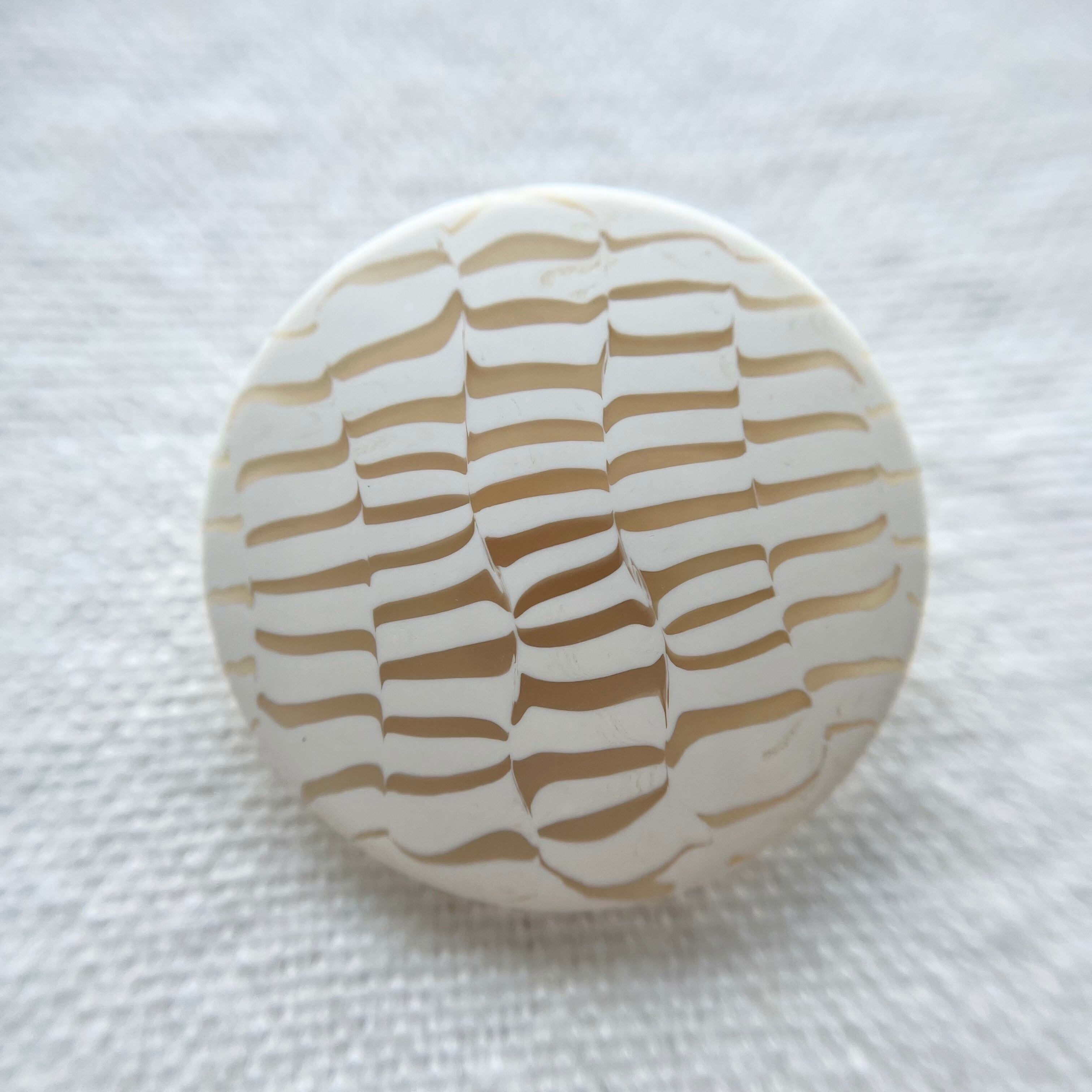 フランス ランダムチェックアイボリー 27㎜