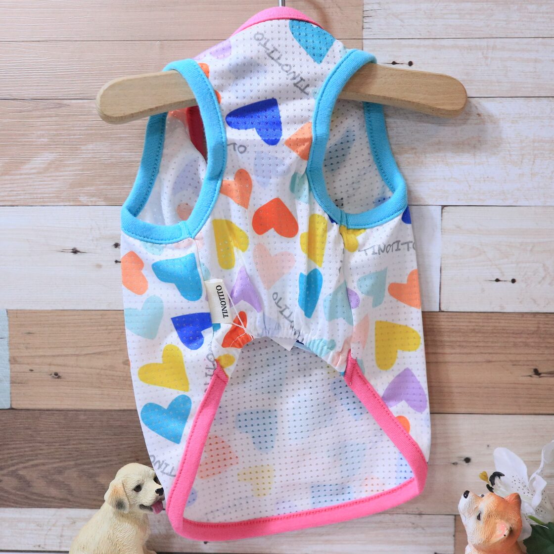 ☆SALE☆カラフルプリントメッシュタンク〈 M / L 〉【TINOTITO 