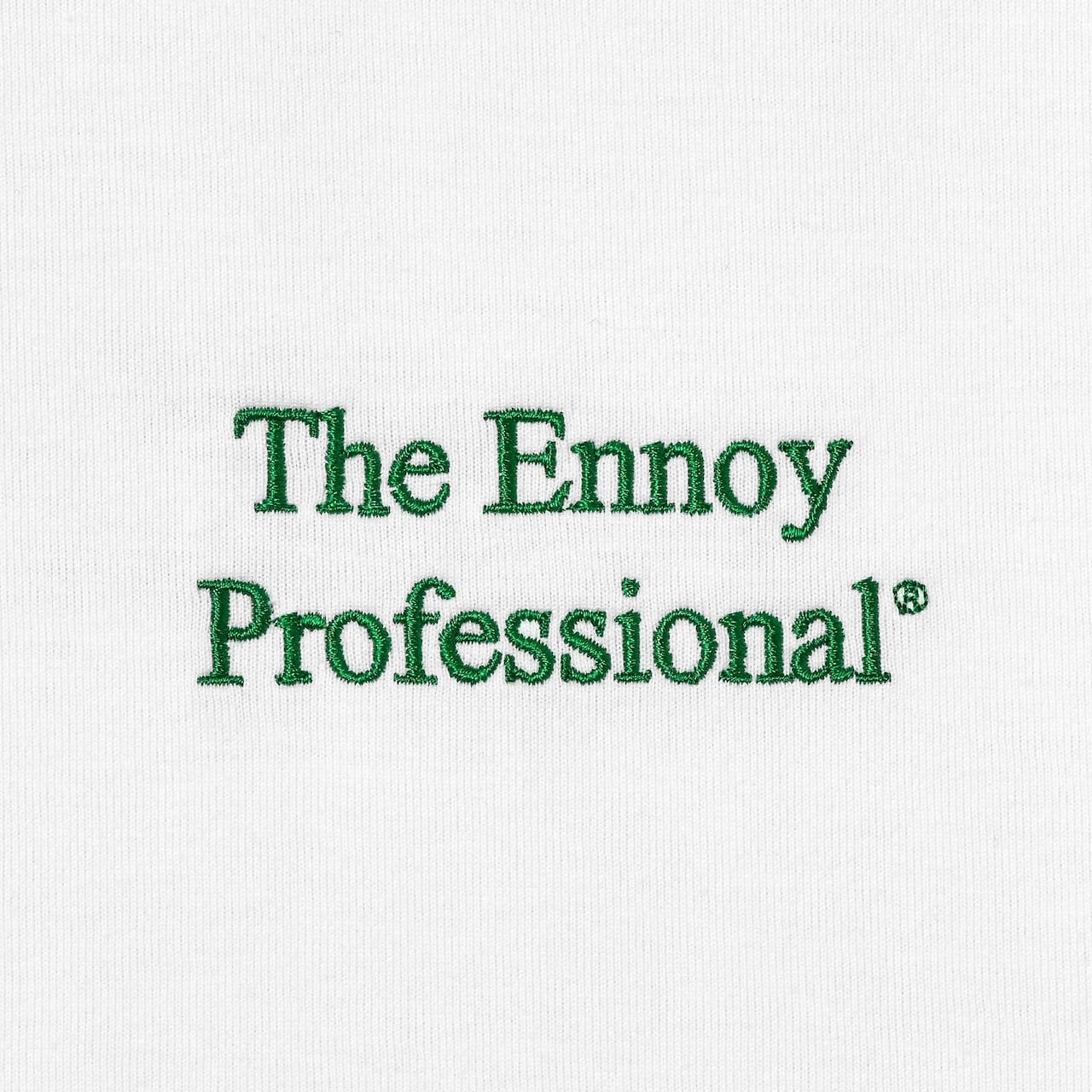 PROFESSIONAL S/S T-SHIRT (WHITE x GREEN) | ENNOY