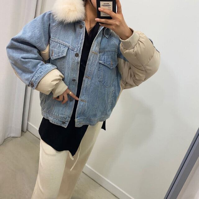 ケット ダウンジャケット レディース デニム ダ レディース服 ませんが