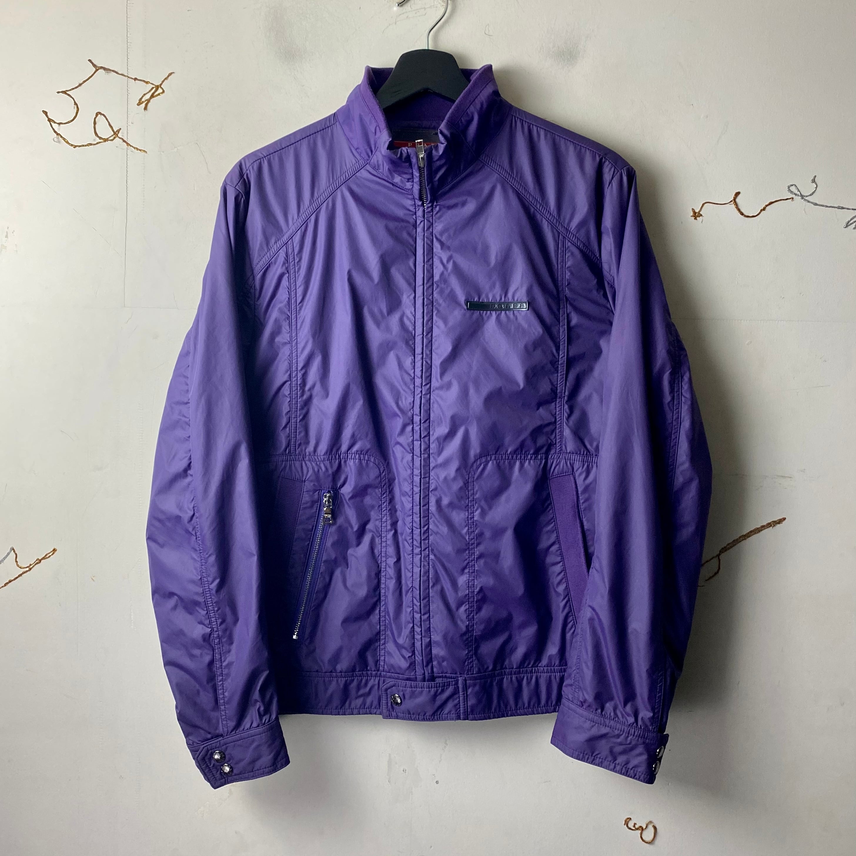 PRADA purple nylon riders jacket | NOIR ONLINE