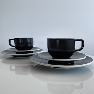 80s cool black breakfast set