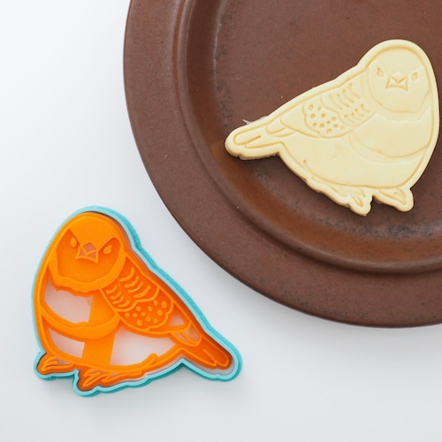 カノコスズメ【横向き】　楓鳥のクッキー型