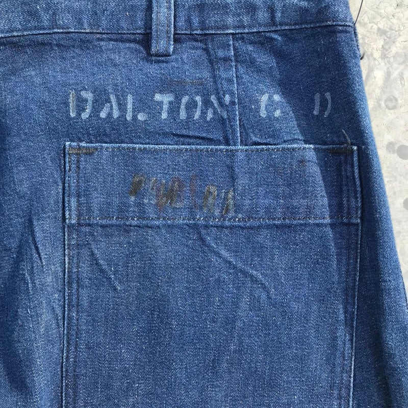 50's U.S.NAVY デニムセーラーパンツ ヴィンテージ ミリタリー マリン