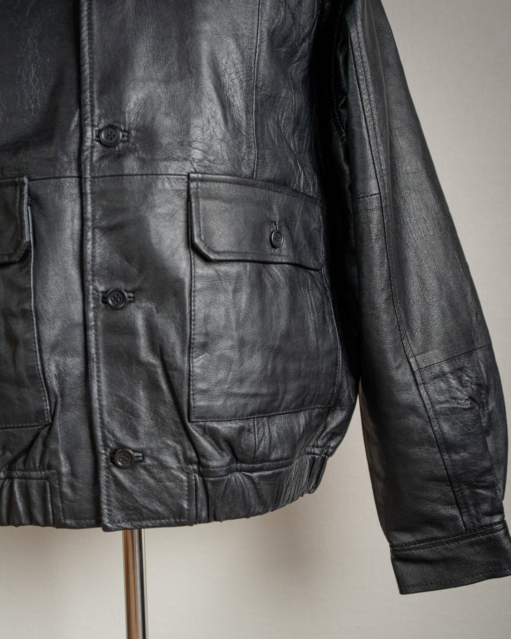 yoused】FRENCH ANTIQUE LEATHER JACKET ユーズド リメイク