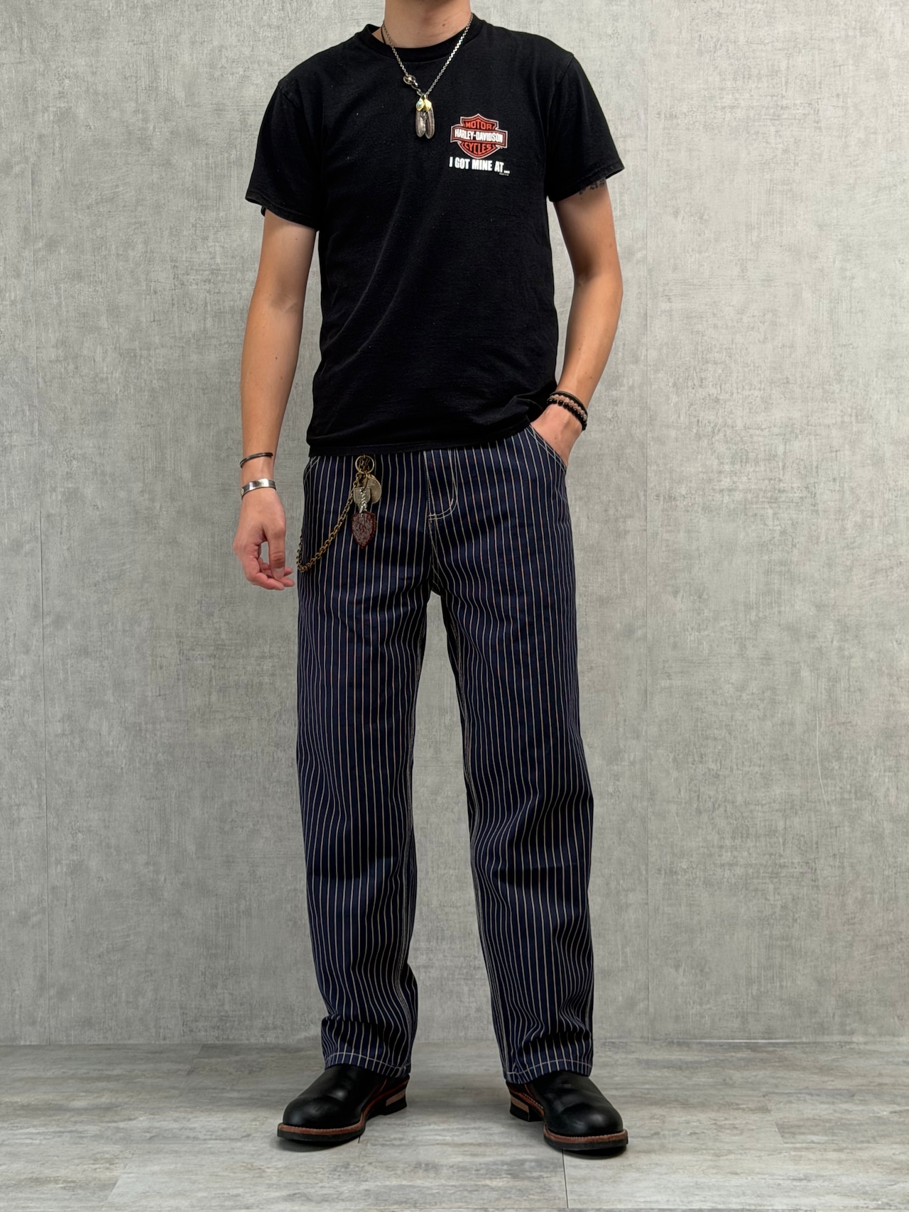 Classic Wabash Stripe Straight Pants