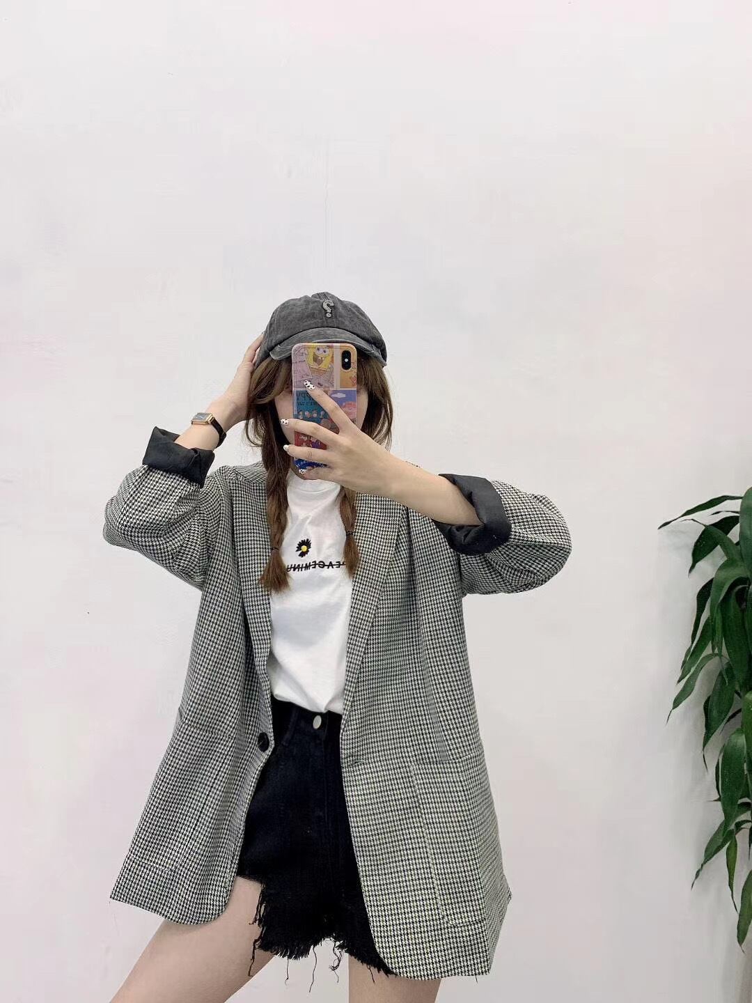 千鳥柄ジャケット