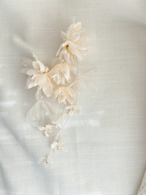 布花《咲華》ivory silk