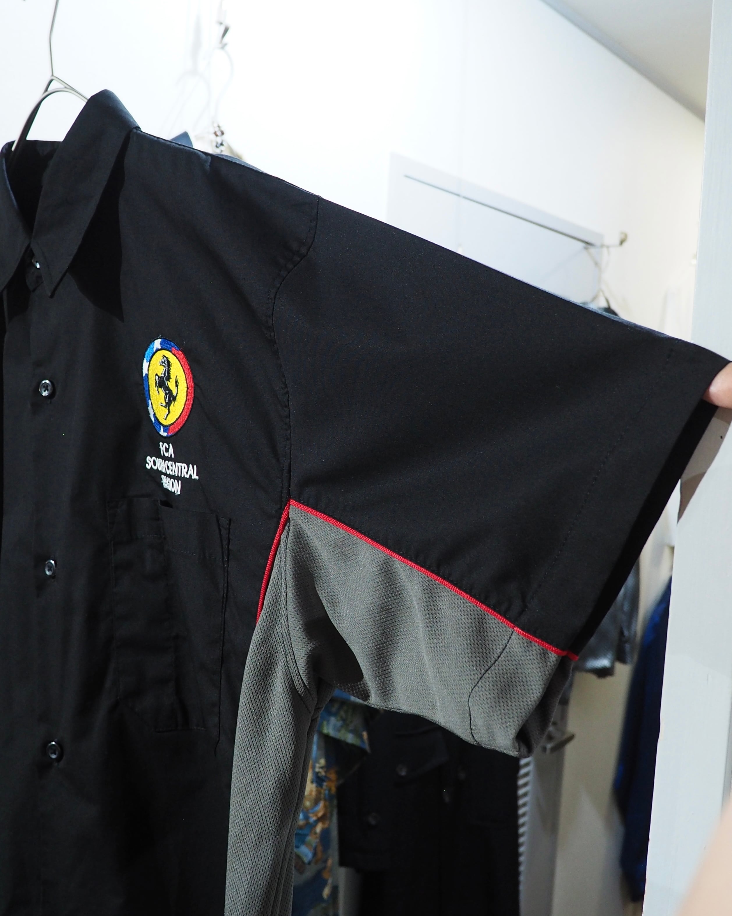 ” Ferrari ” Prancing Horse logo Embroidery SS Race shirt