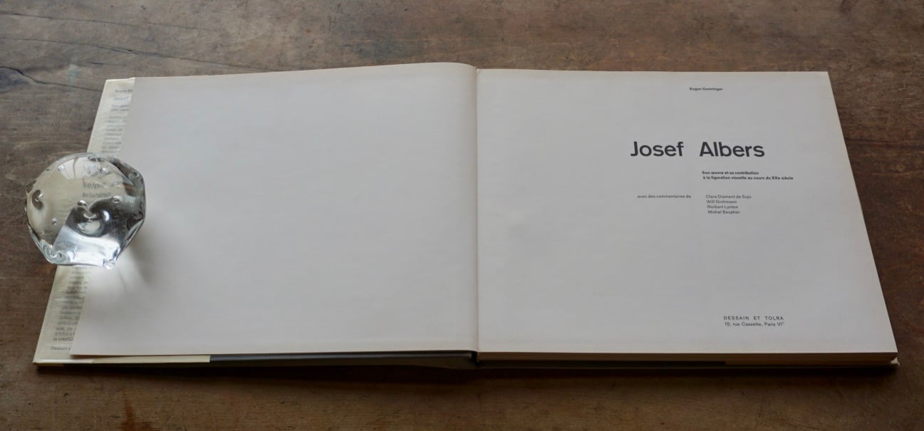 絶版洋古書】アルバース Eugen Gomringer: Josef Albers Dessain et 