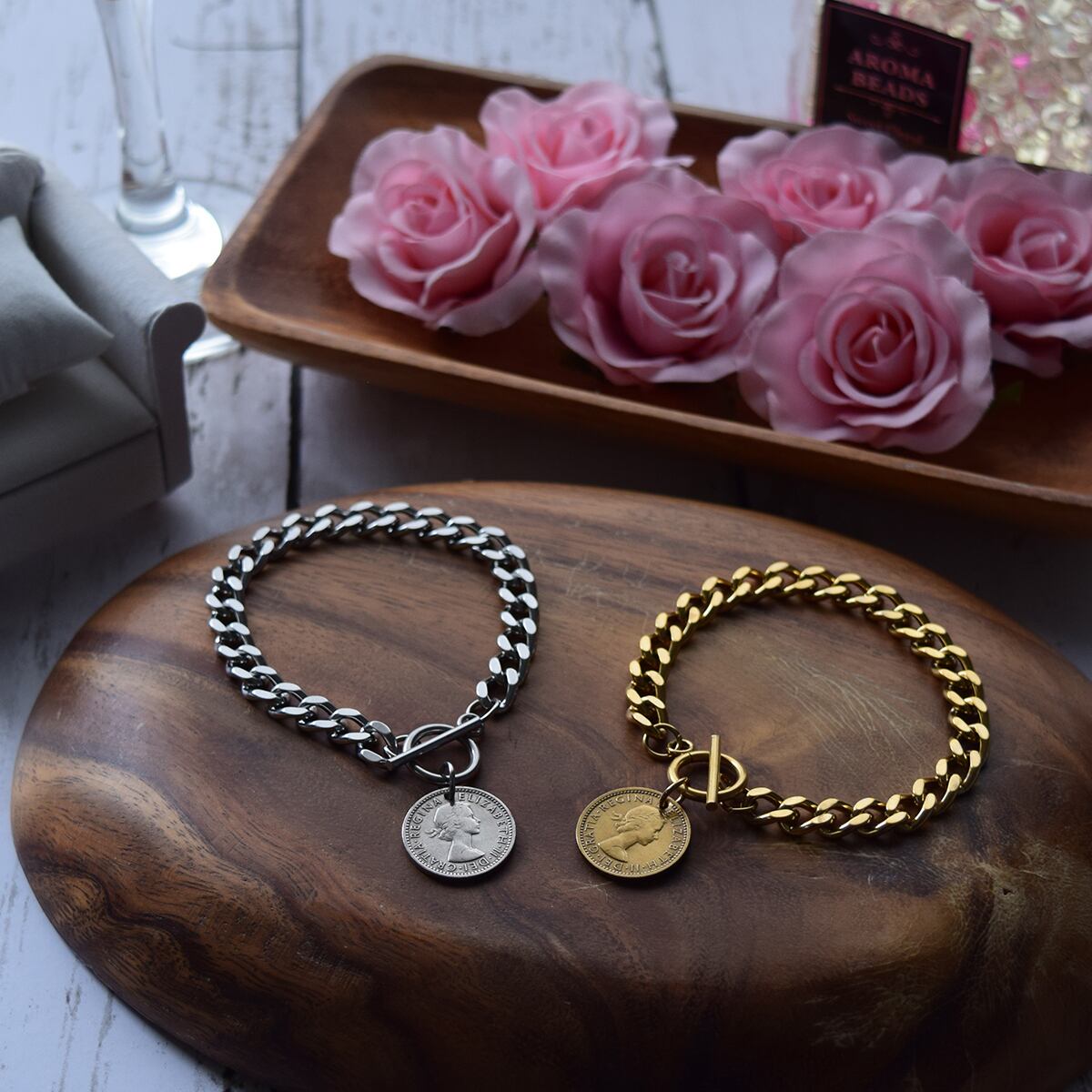 オリジナルジャスミンブレスレット ステンレス 狼ブレスレット ケルト [b795] | スタイルで探す