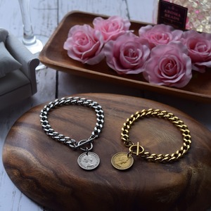 シックスペンスコインブレスレット（シルバー）