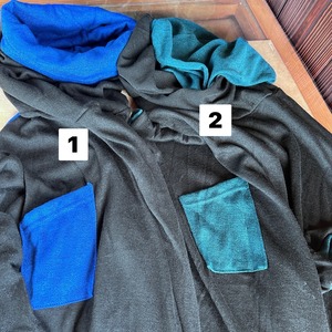 バイカラーデザイントップス