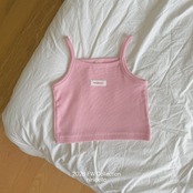 韓国子供服 / ninibello / Vive Ribbed Sleeveless Top / トップ *XS~XXL*