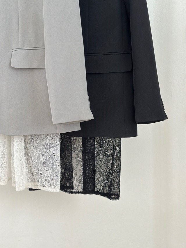 Lace Layered Tailored Jacket