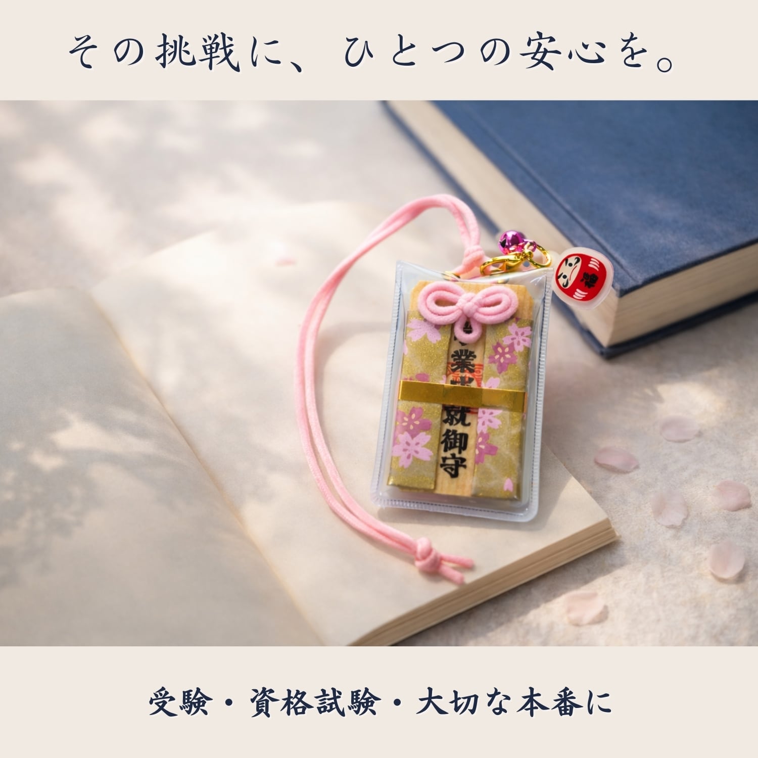 学業成就・目標達成 木札お守り｜志望校合格・資格取得・学力向上に