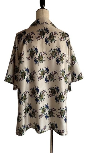 【26SS】FUMIE TANAKA フミエタナカ / flower satin SH / シャツ