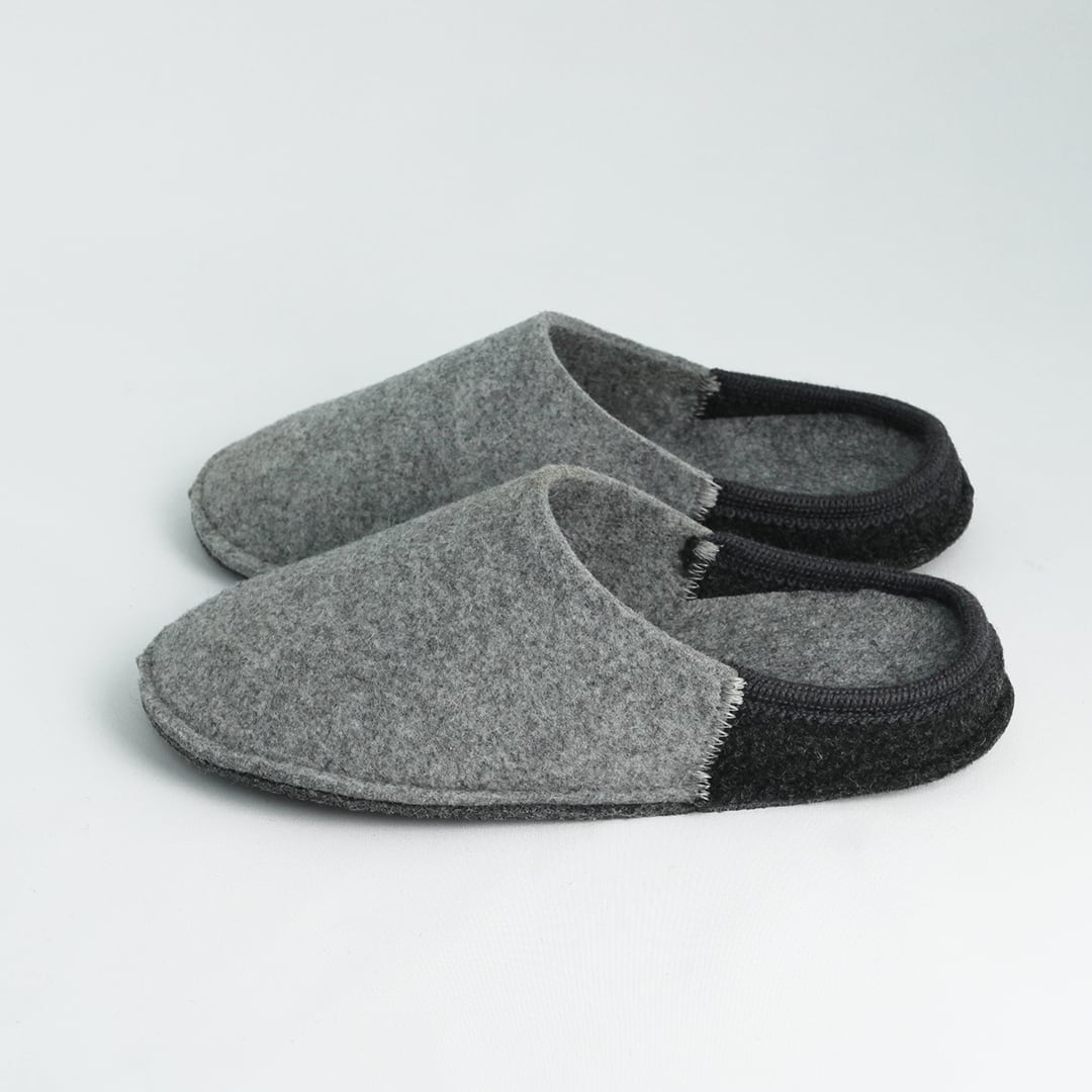 NUVOLA BICO ルームシューズ  Gray / charcoal［ Le Clare ］