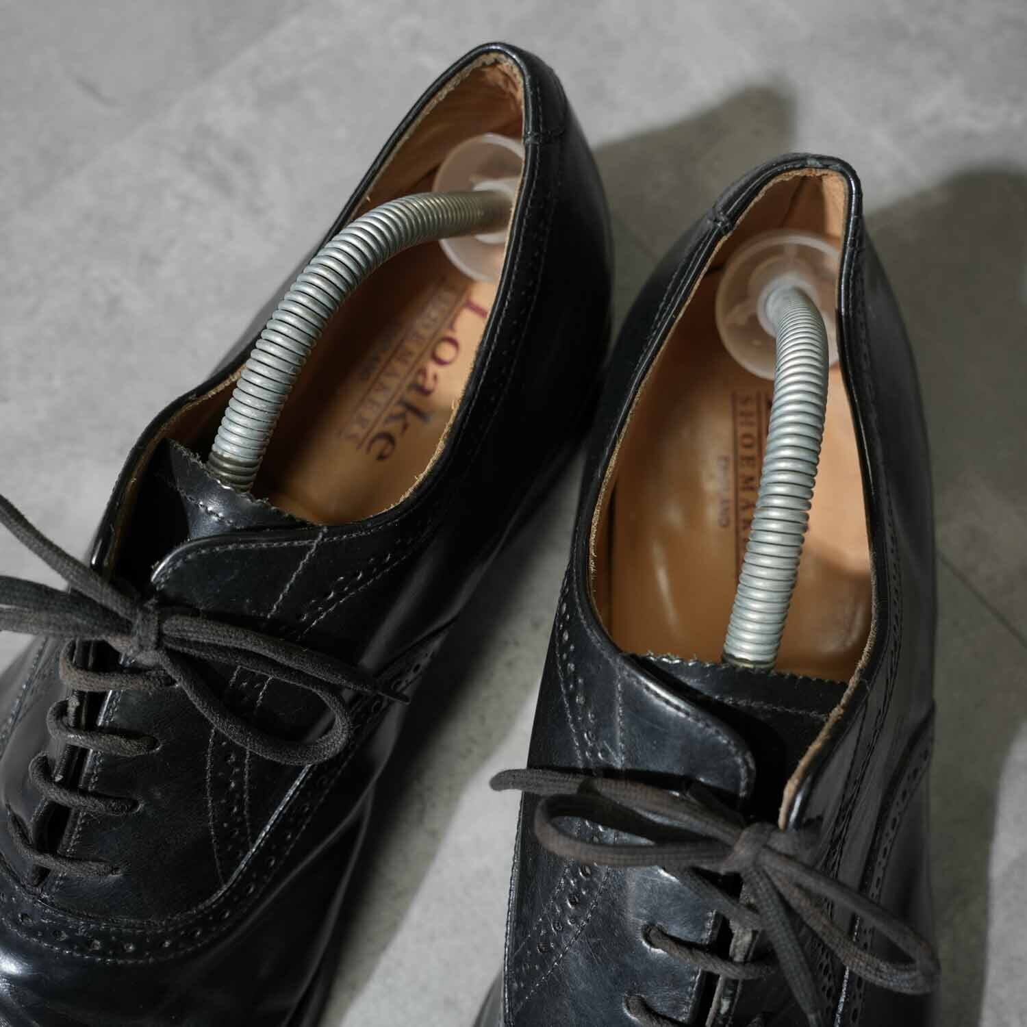 Loake ローク ウイングチップ レザーシューズ ブラック イングランド製