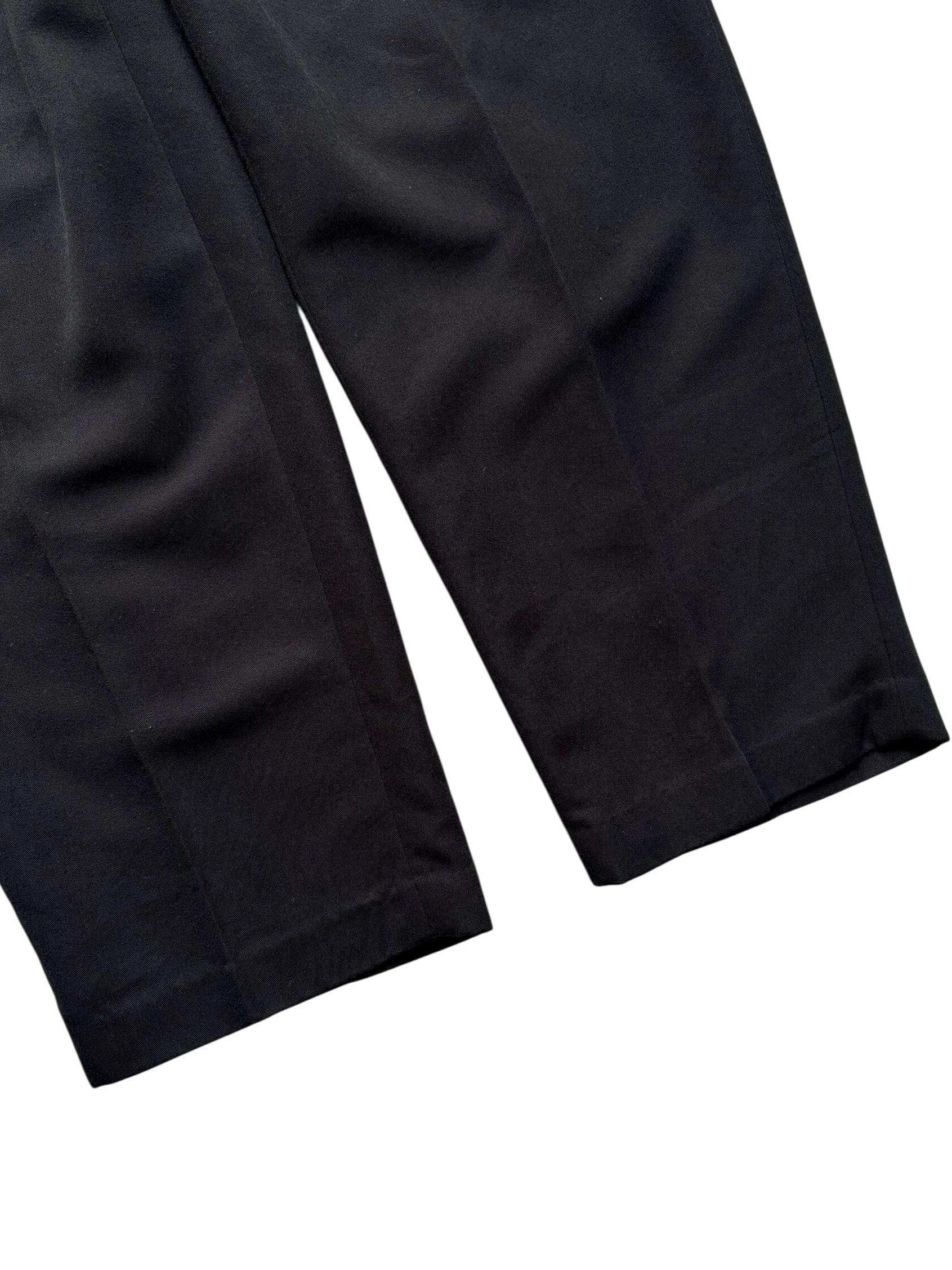 90s city streets レーヨン スラックス USA製 ブラック 90's “CITY STREETS” 3tuck Rayon Slacks | FRISKY 古着屋 中目黒