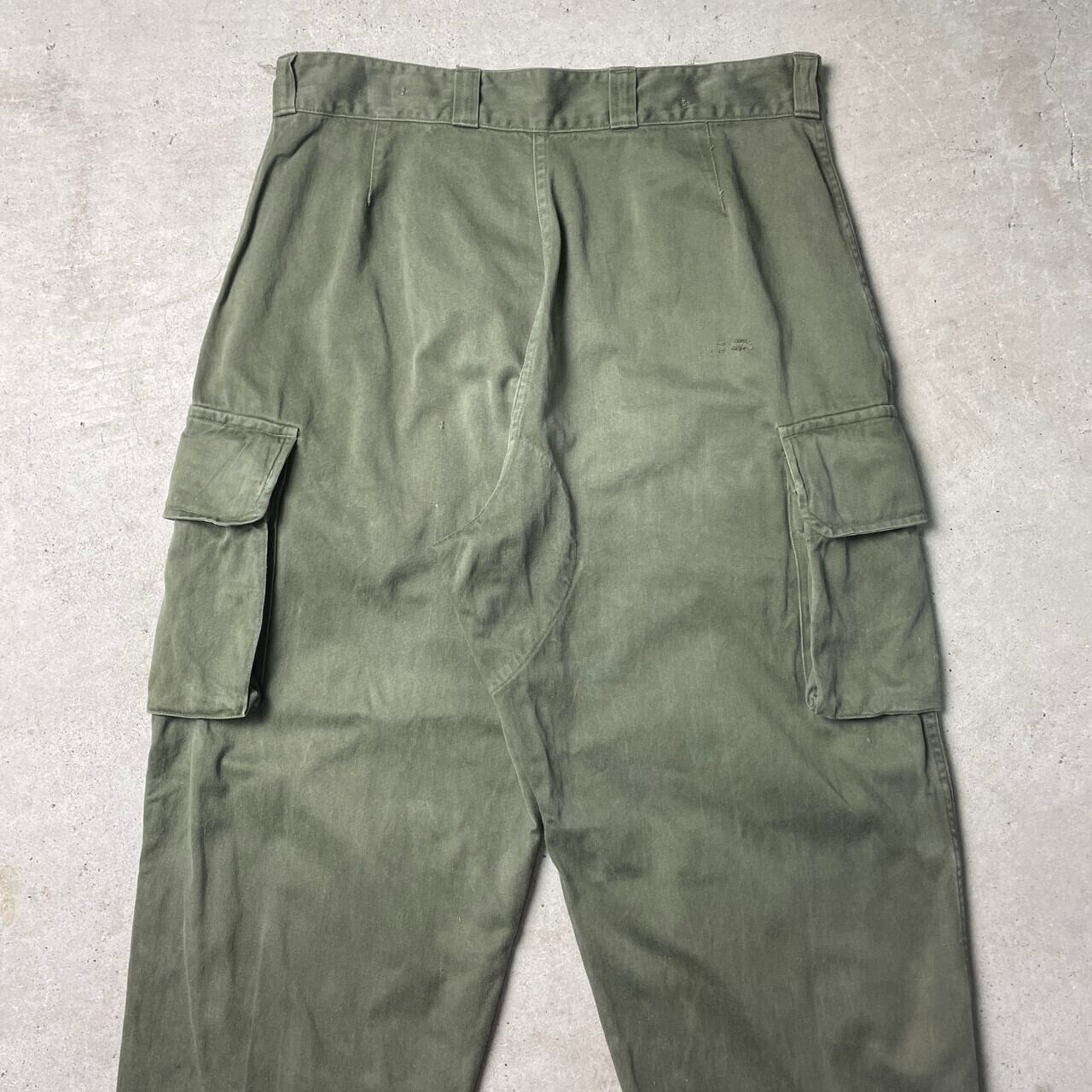 60年代 フランス軍 M-64 カーゴパンツ ミリタリーパンツ メンズW33相当