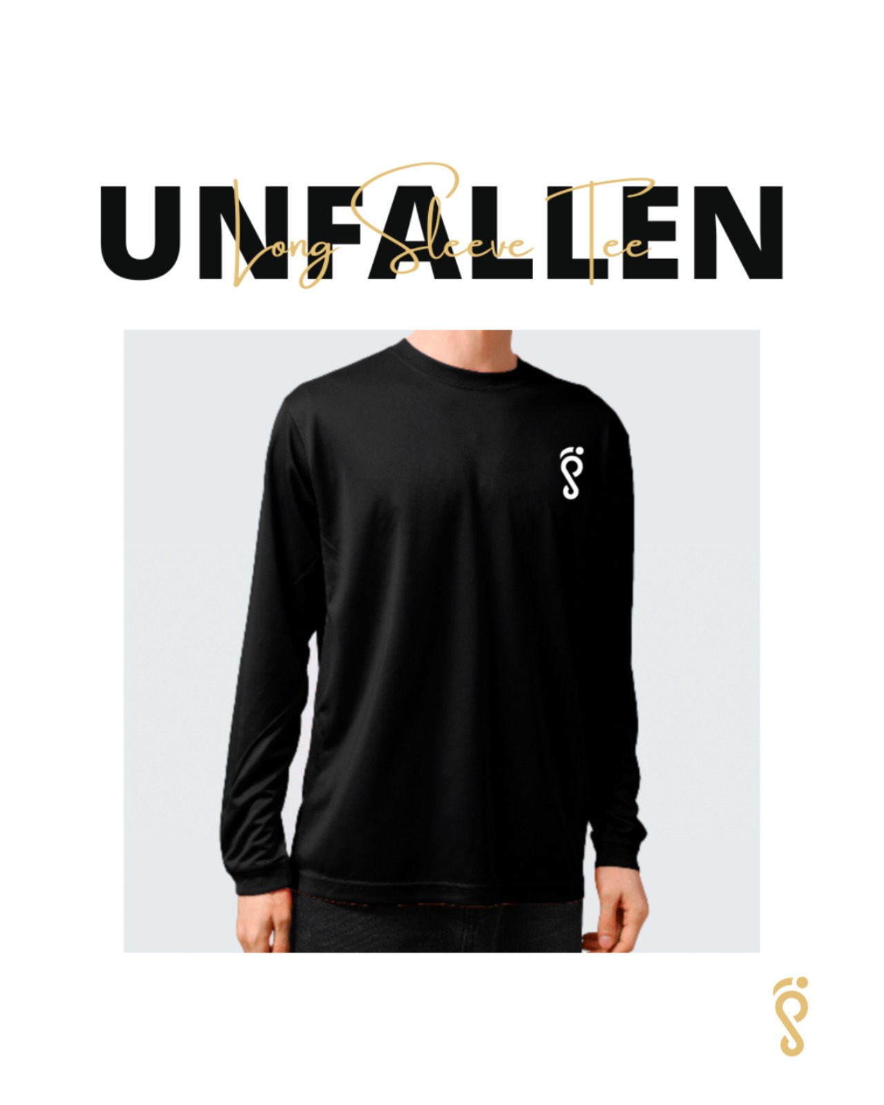 Unfallen - Long Sleeve Tee (black/white) - 1