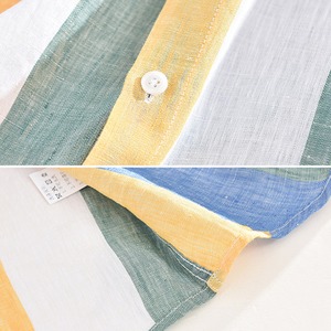 Pastel Stripe Linen Shirt / パステル ストライプ リネン シャツ