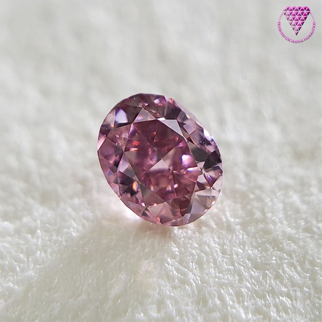 0.058 ct Fancy Vivid Purplish Pink VS2  天然 ピンク ダイヤモンド ルース オーバル シェイプ ヴィヴィッド パープリッシュ ピンク ダイヤモンド
