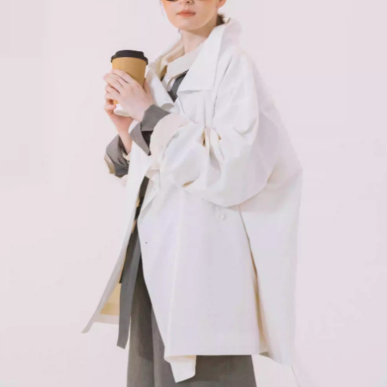 白シャツと朝の散歩道ジャケット 《W0200》