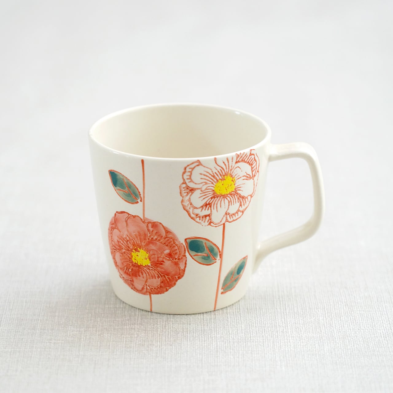 花かざり マグカップ（青・赤） | 菊祥陶器／工房祥sho～ Kikusho