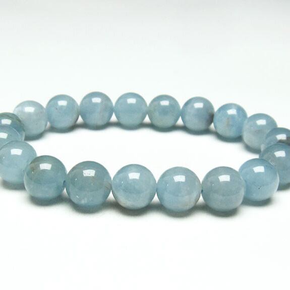 アクアマリン ブレスレット 10mm 一点物 おまかせ便 111-34033