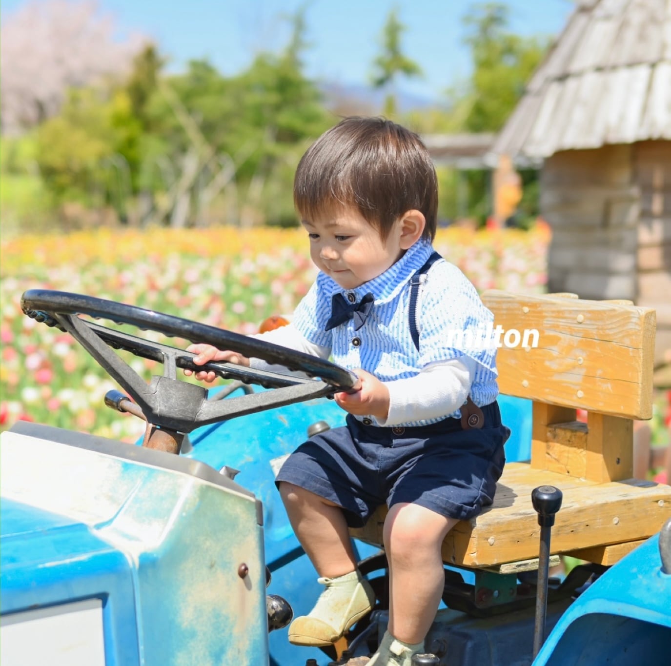 ブルードットロンパーススーツ】66 73 80 90 cm 0歳 6ヶ月 1歳 2歳 3歳