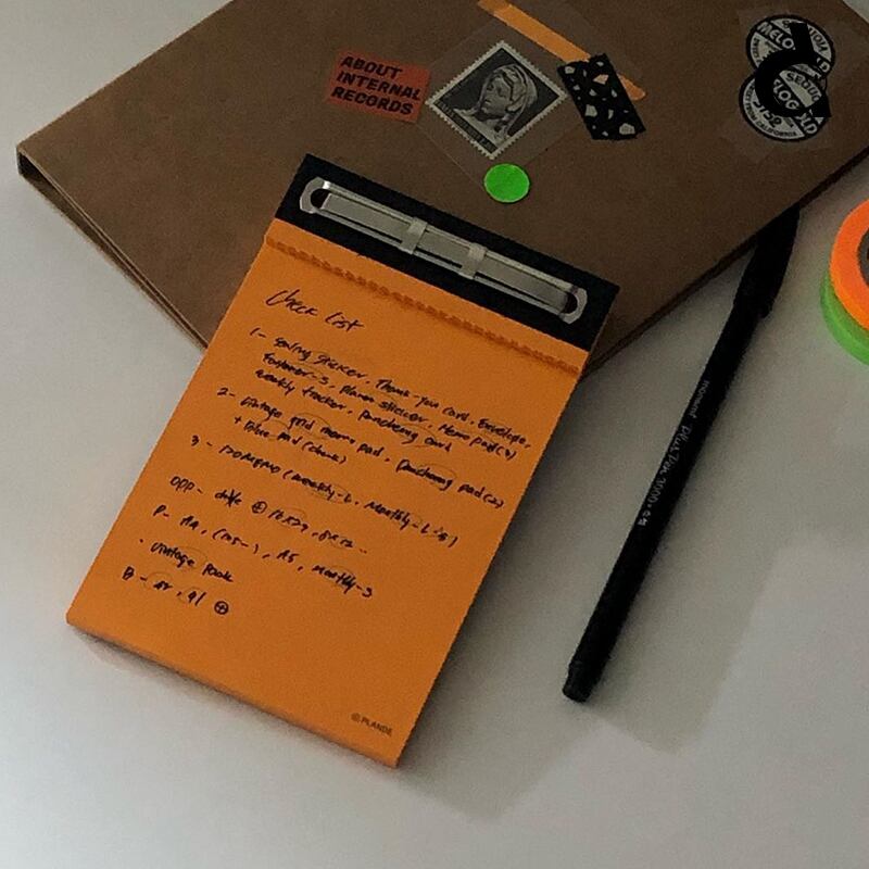 Plande Fastener Memo Pad メモパッド メモ帳 ノート 韓国 韓国文房具shop Otaku