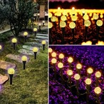 LEDソーラー ソーラーパネル ガーデニング 地上設置型 バブルボール 屋外 中庭 芝生 装飾ライト 防水ライト おしゃれ 暖色 インテリア シンプル