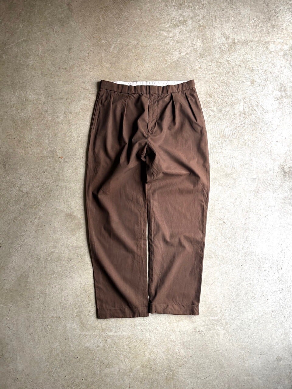 Polo by Ralph Lauren “TUCKFRONT COTTON SILK PANT” 【W36】