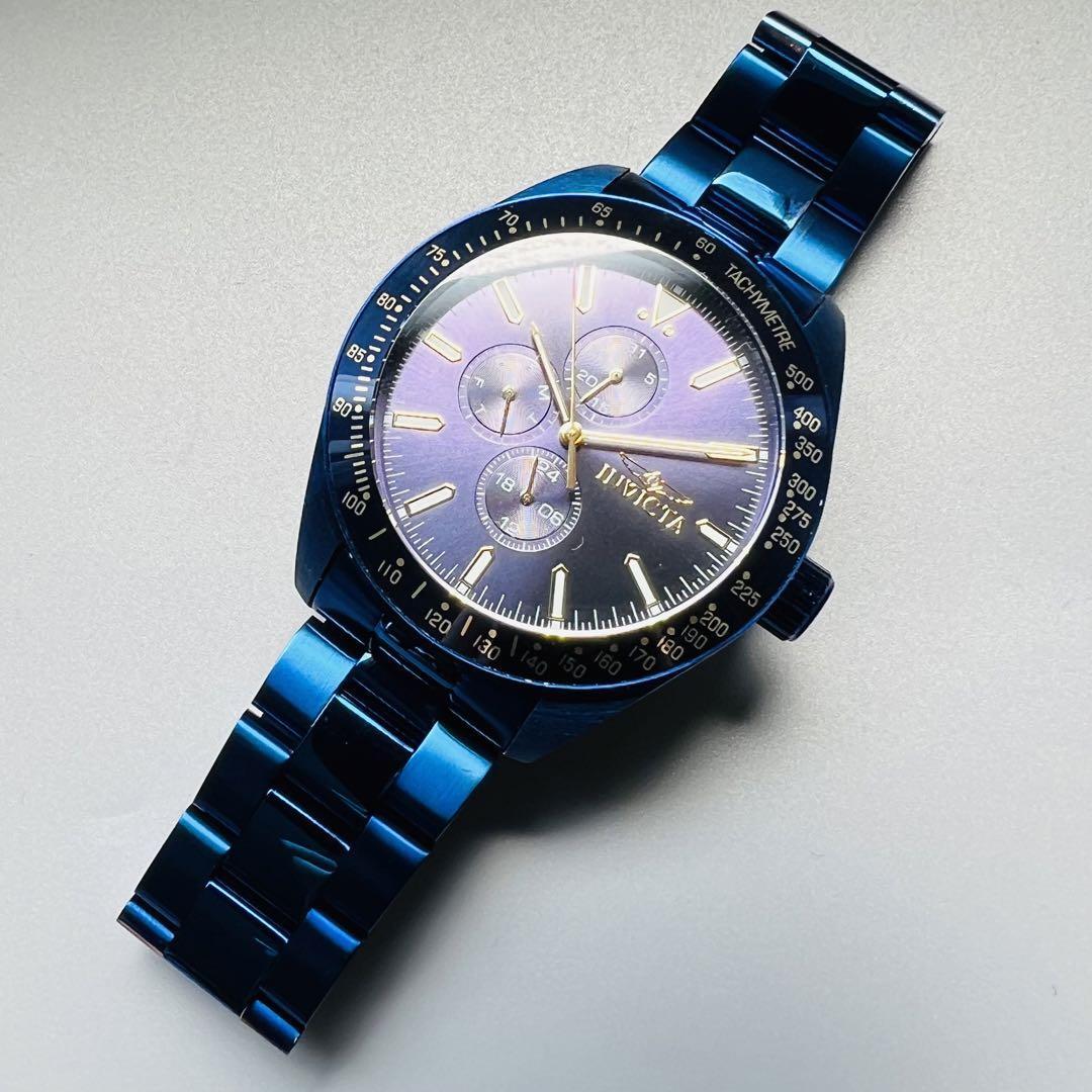 インビクタ 腕時計 INVICTA アビエイター ブルー ケース付属 新品