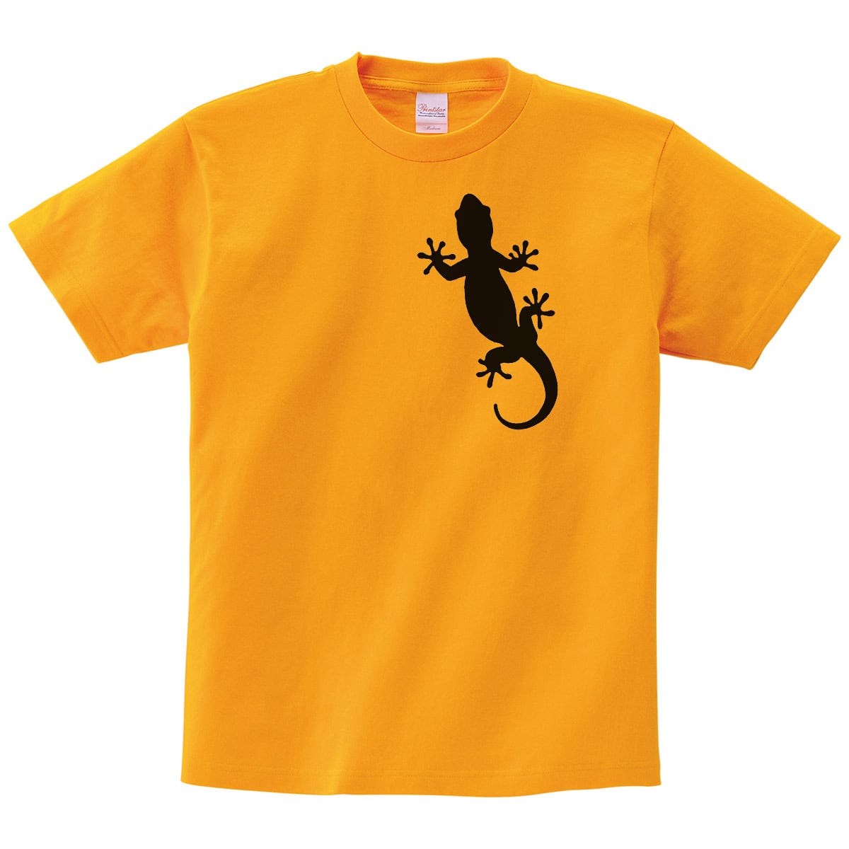 手描き ヤモリ Tシャツ am04 屋守 家を守る 幸福 動物 縁起 生き物 爬虫類 アニマル 女性 男性 クール