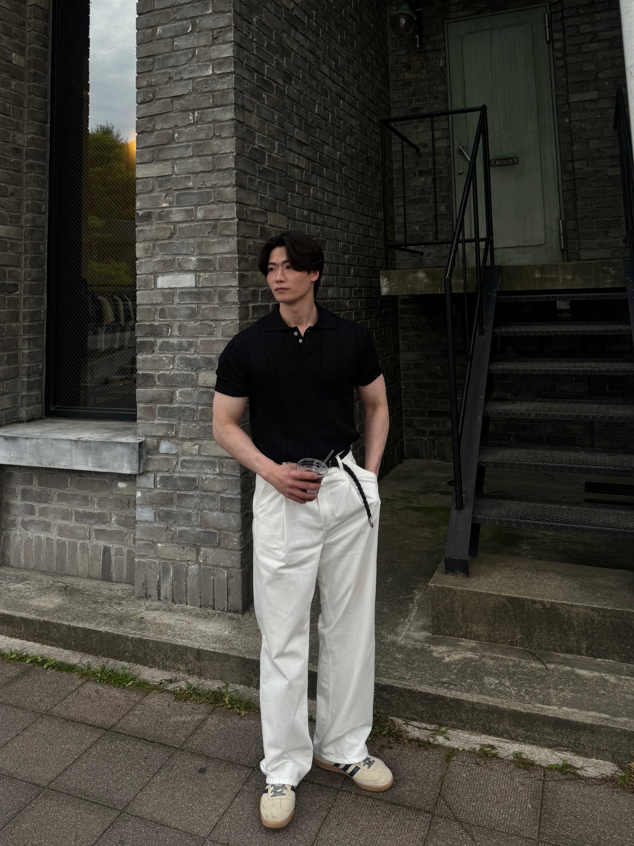 【Muscle Fit】Casual Tide Cable Knit(7color) - 5