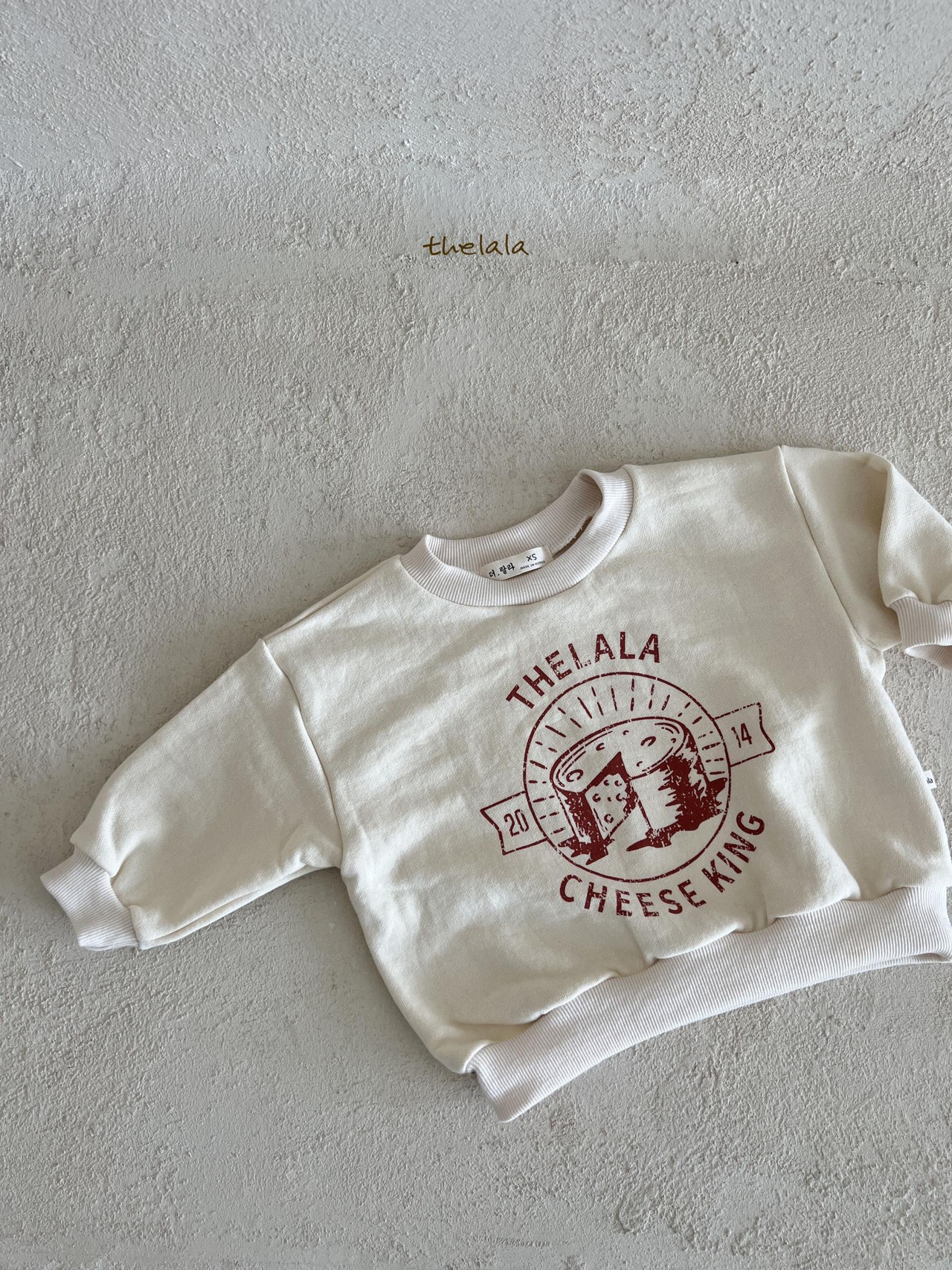 【The lala】チーズキングトレーナー(ivory)80〜120cm【230910tl】 - 9